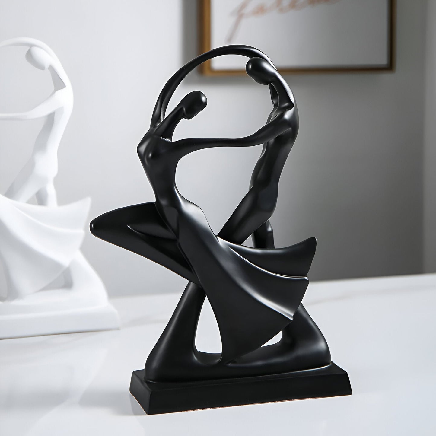 Modern Resin Dancing Couple Sculpture