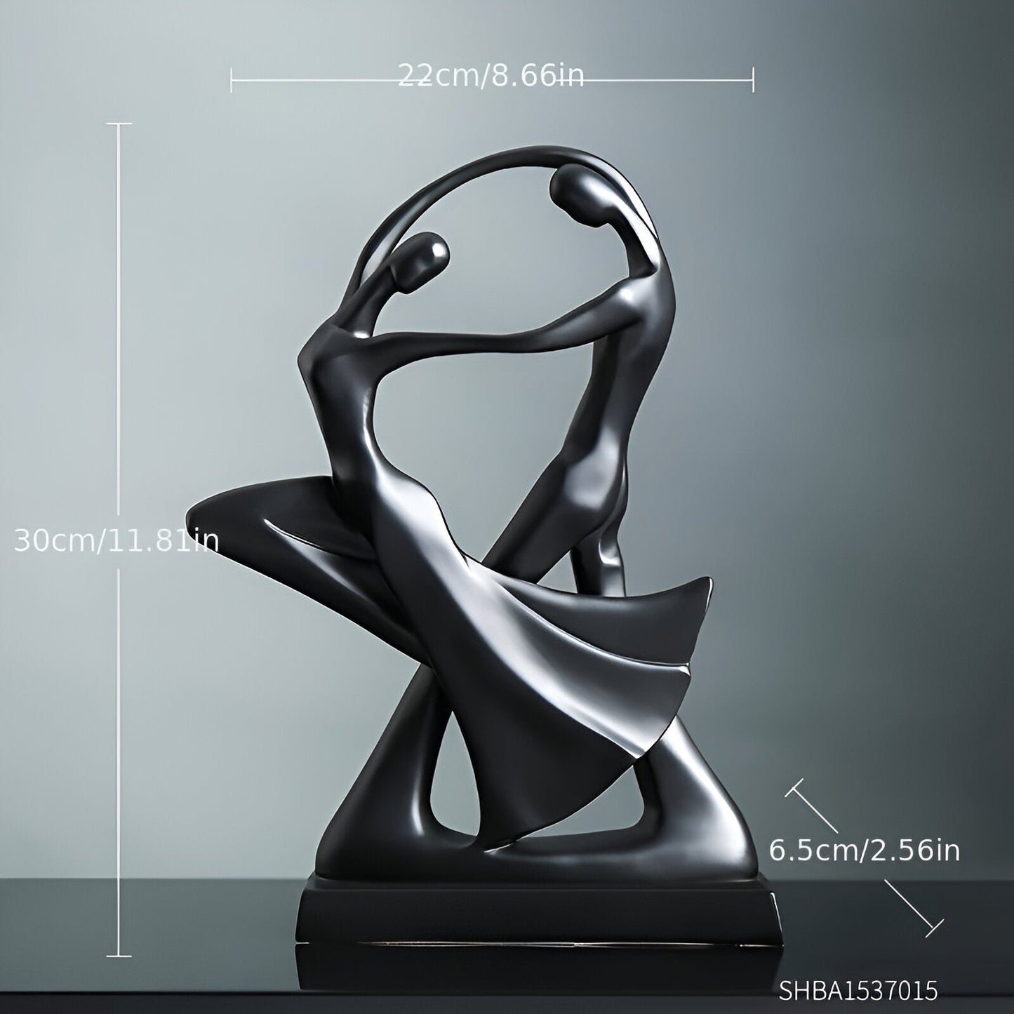 Modern Resin Dancing Couple Sculpture