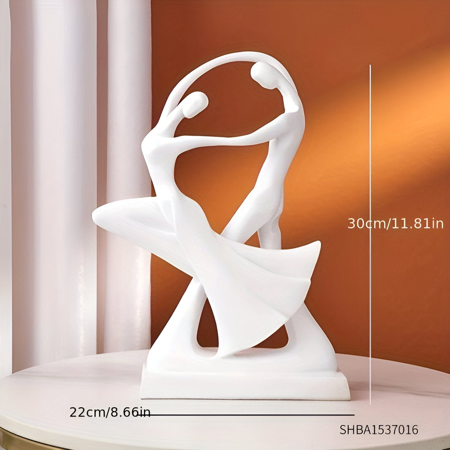 Modern Resin Dancing Couple Sculpture