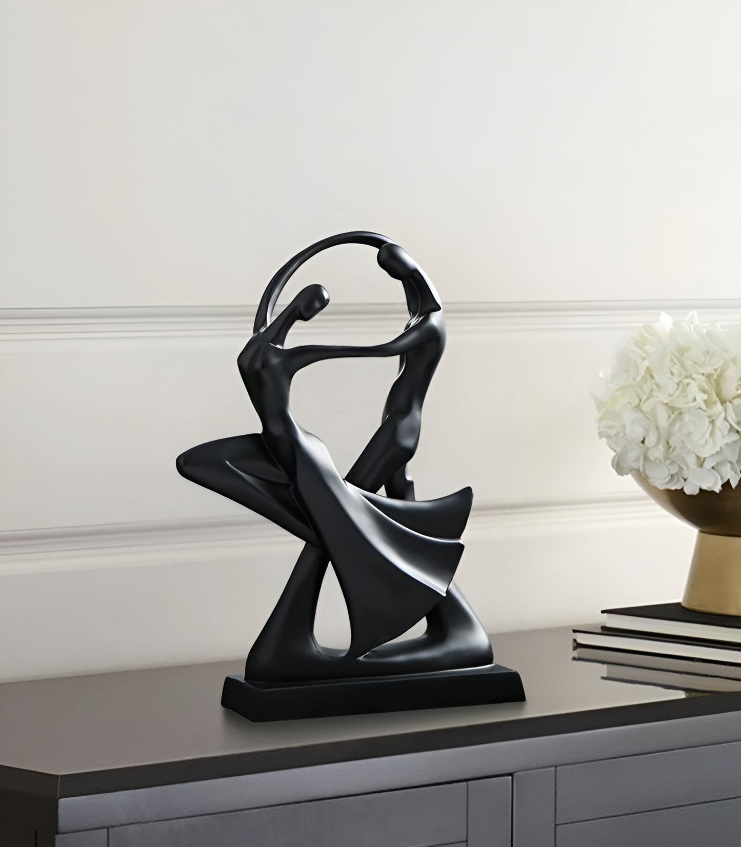 Modern Resin Dancing Couple Sculpture