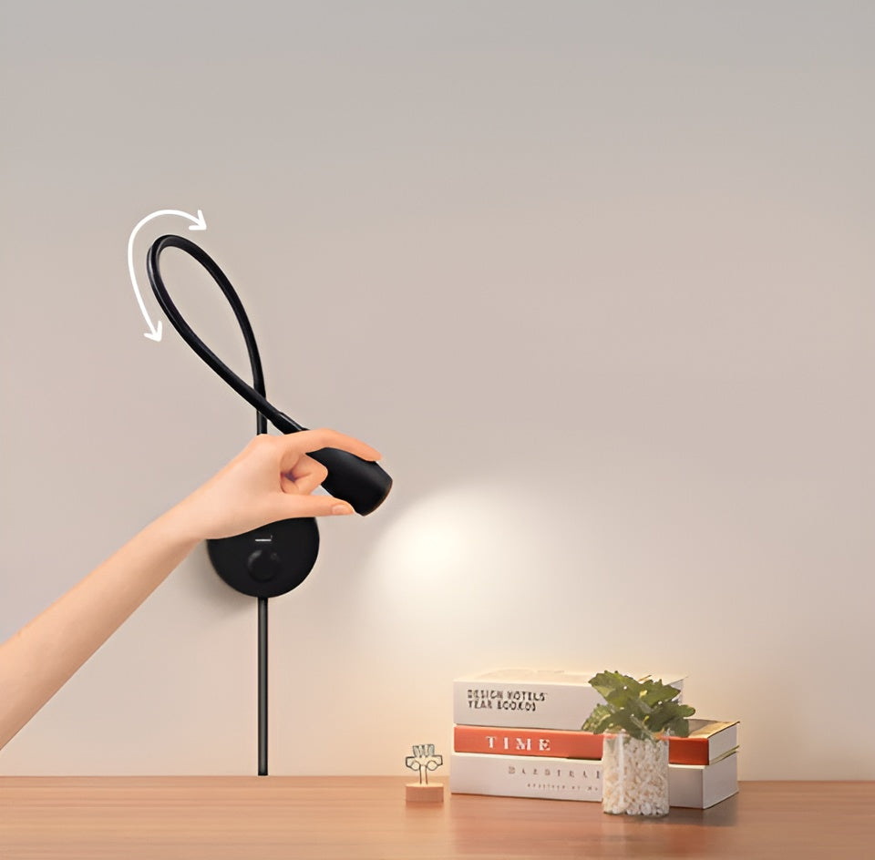 Adjustable Wall Reading Lamp with Energy-Efficient LED