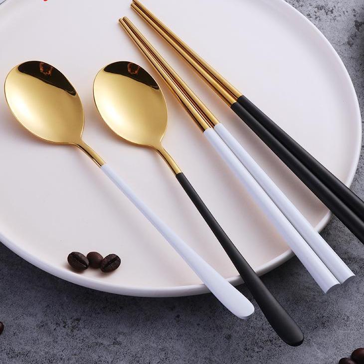High-Gloss Stainless Steel Korean Chopsticks