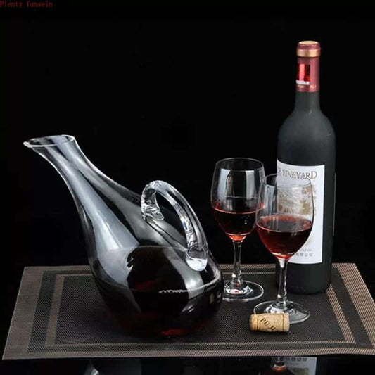 Elegant Glass Wine Decanter with Water Pitcher Function