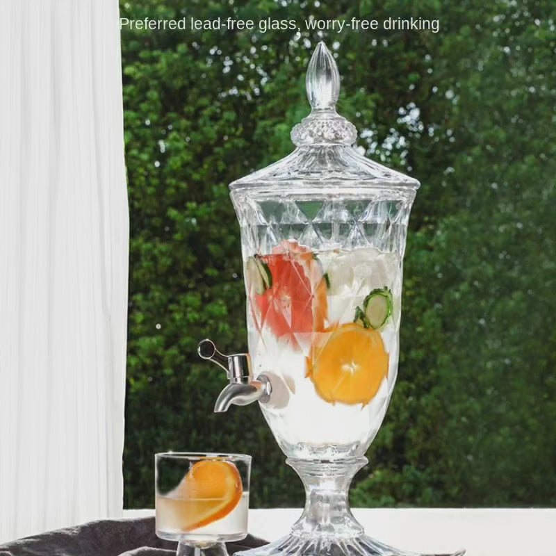 Glass Juice Dispenser - 3 & 5 Liter Options