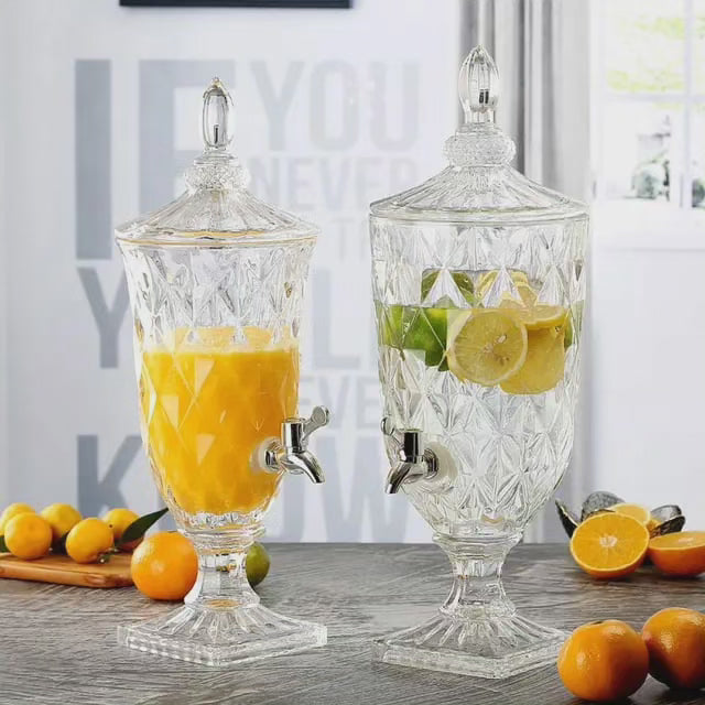 Glass Juice Dispenser - 3 or 5 Liter Capacity
