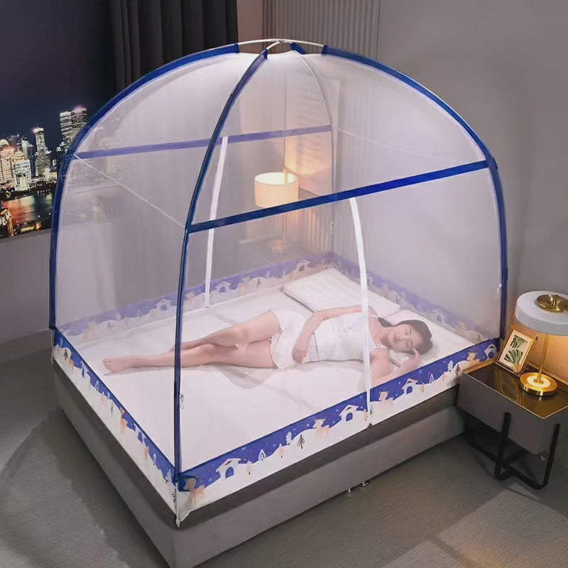 Collapsible Black Mosquito Net 5x6 Feet