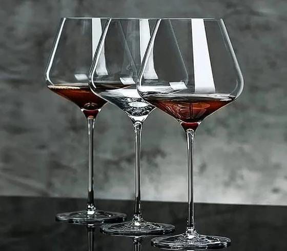 800ml Crystal Glass Wine Goblets - Set of 6