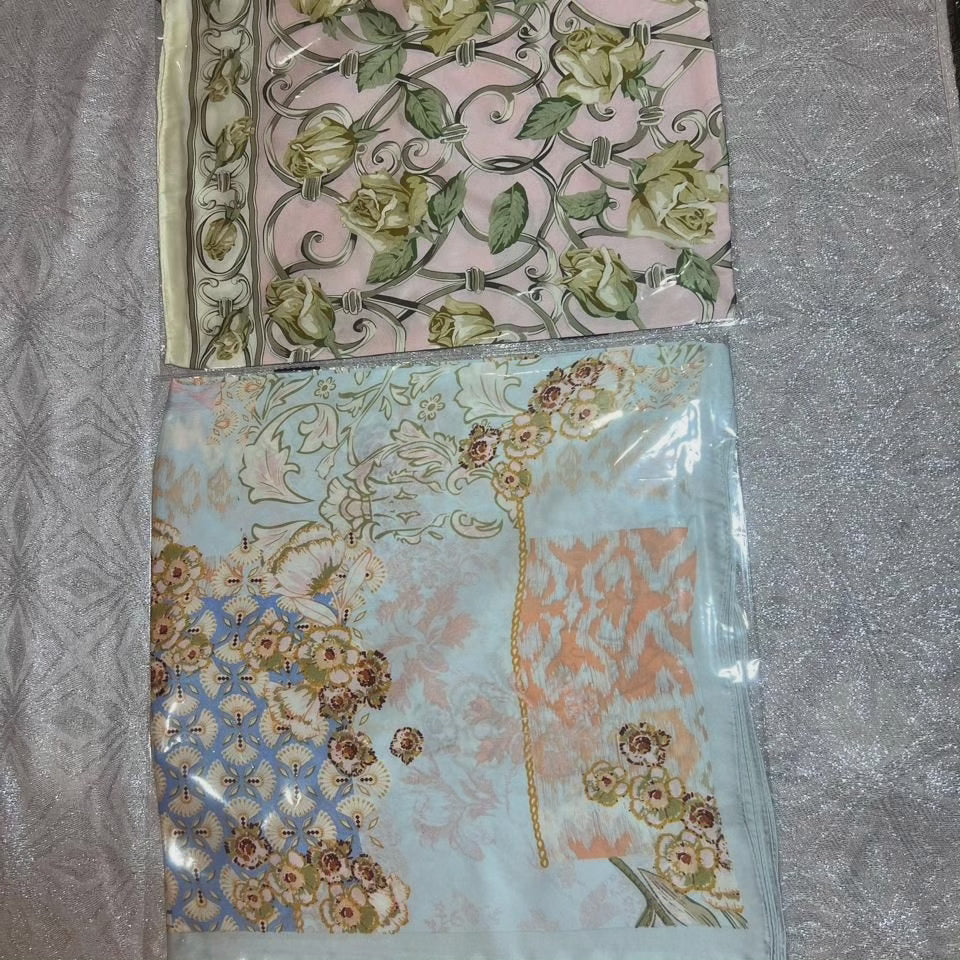 Women's Silk Satin Square Scarf 70x70cm