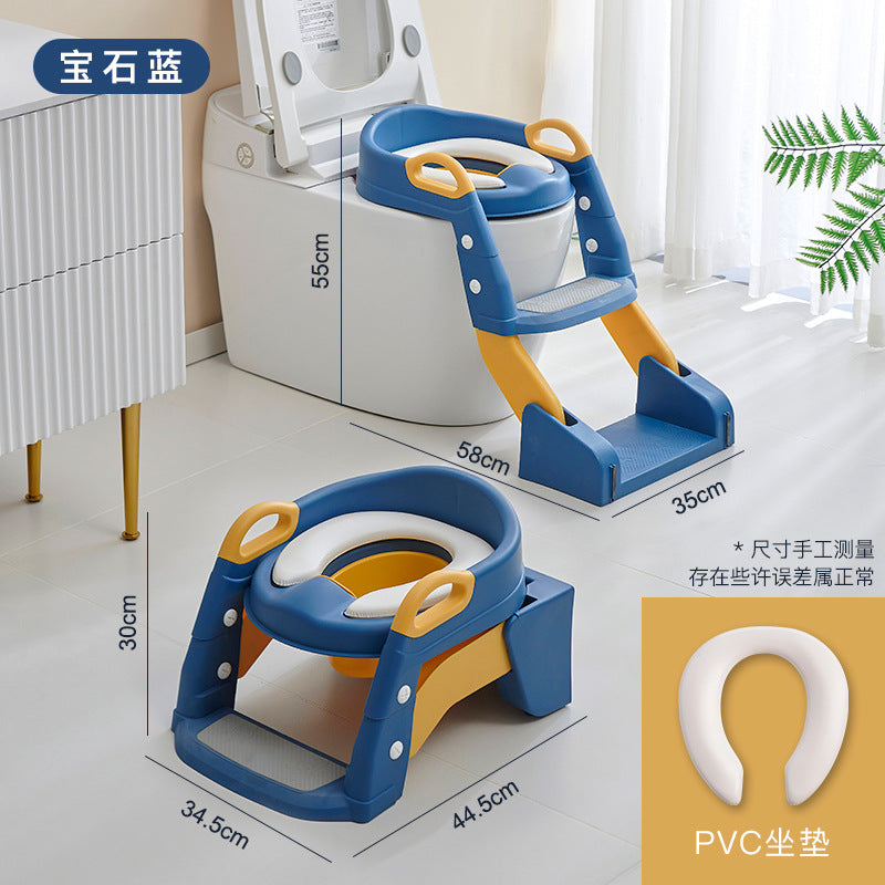 2-in-1 Toilet Potty Trainer Seat with Step Stool