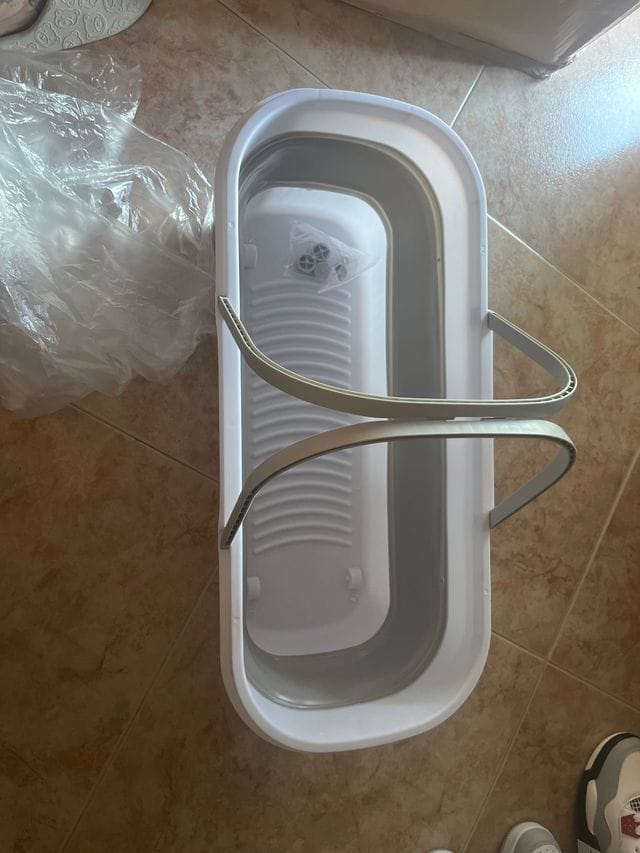 12-Liter Flexible Silicone Folding Mop Bucket