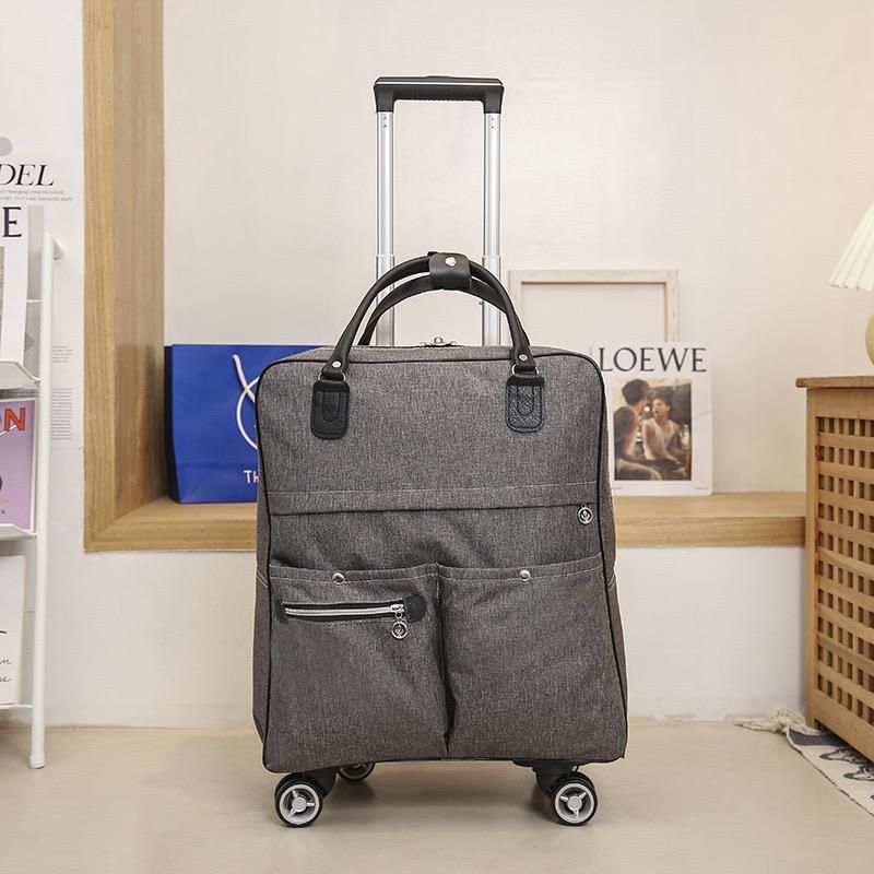 Travel Trolley Bag with Shoulder Strap and 4 Wheels