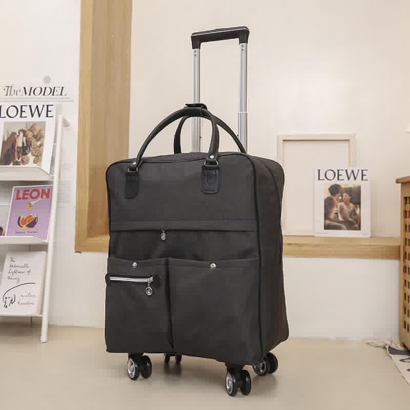 Travel Trolley Bag with Shoulder Strap and 4 Wheels