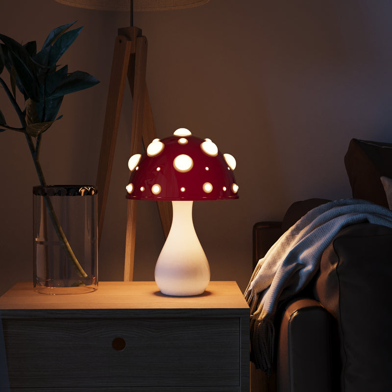 Dimmable LED Mushroom Table Lamp with Adjustable Warm Light