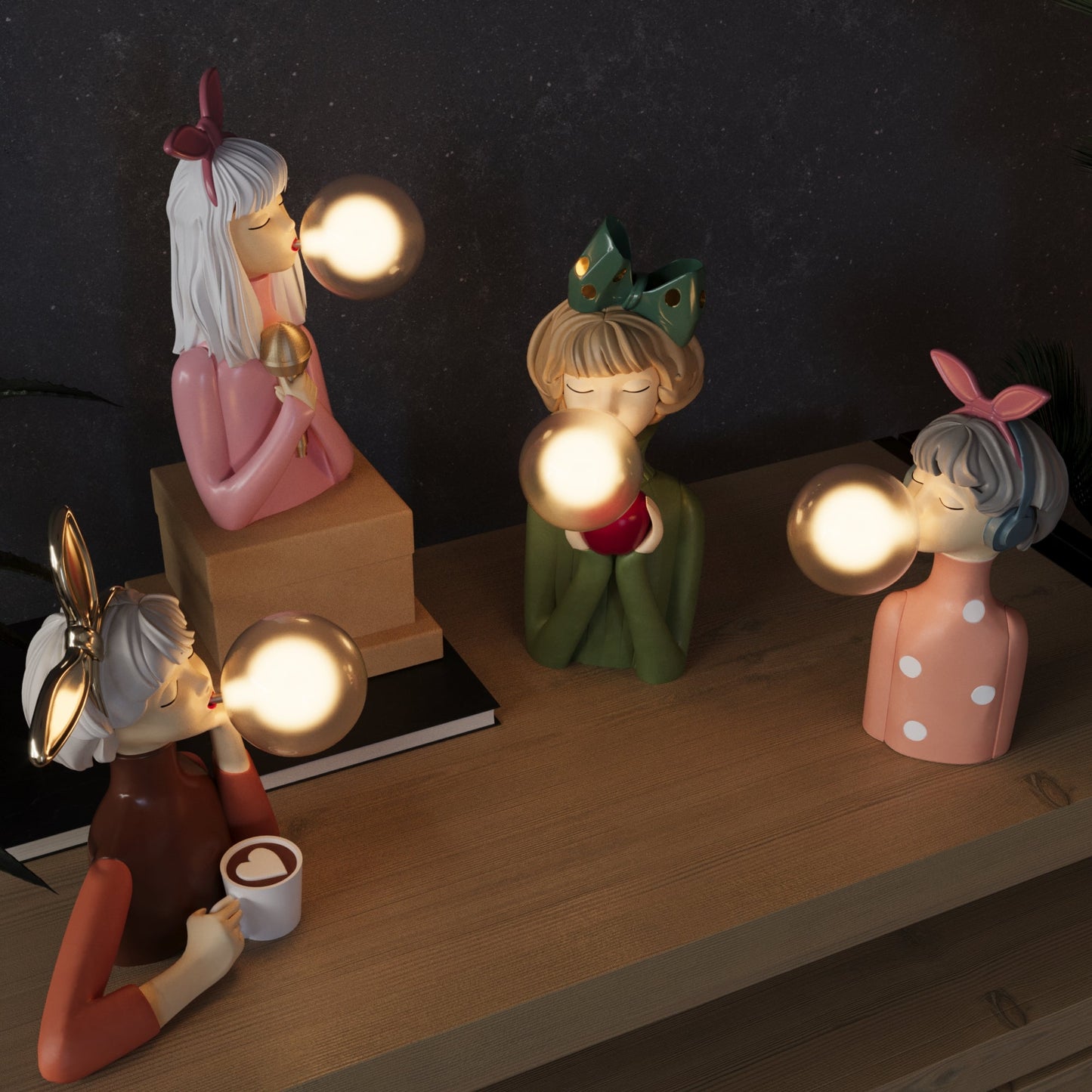 Handcrafted Modern Table Lamp with Warm Glow