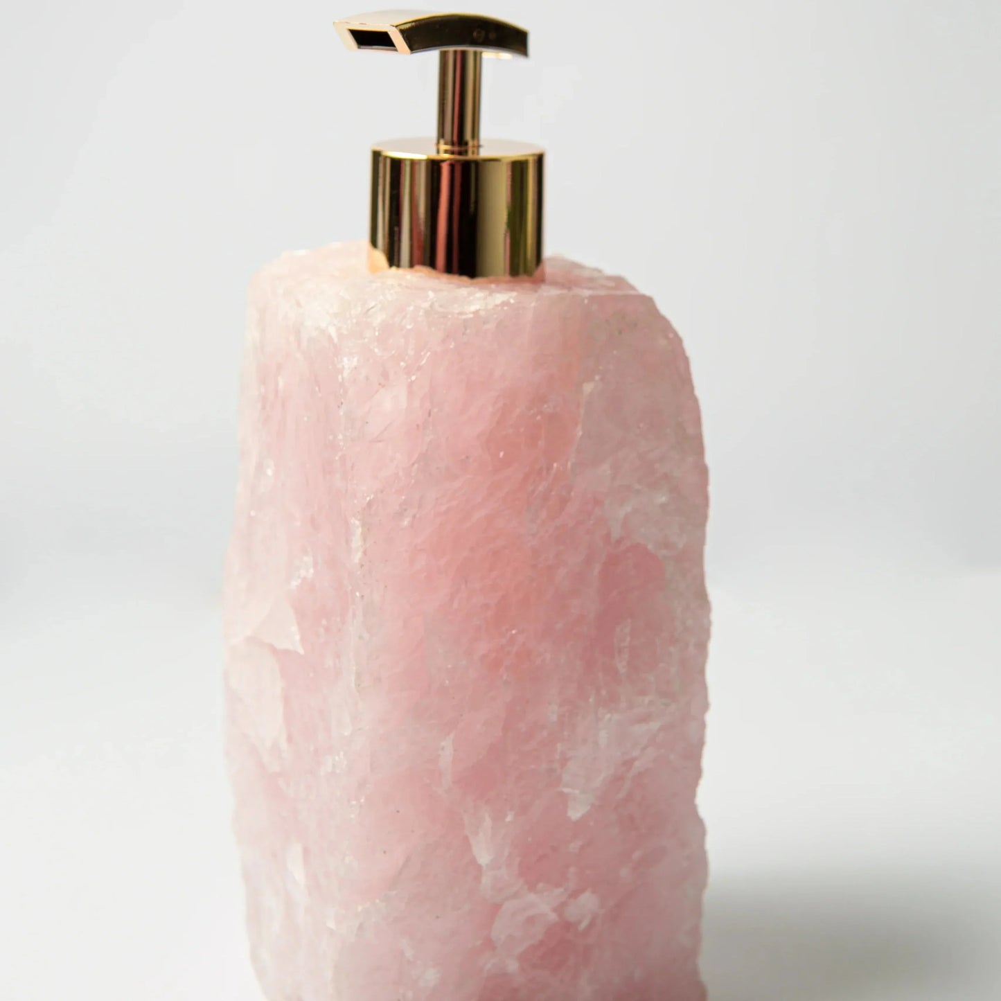 Crystal Glass Soap Dispenser - Handcrafted Elegant Bathroom Accessory