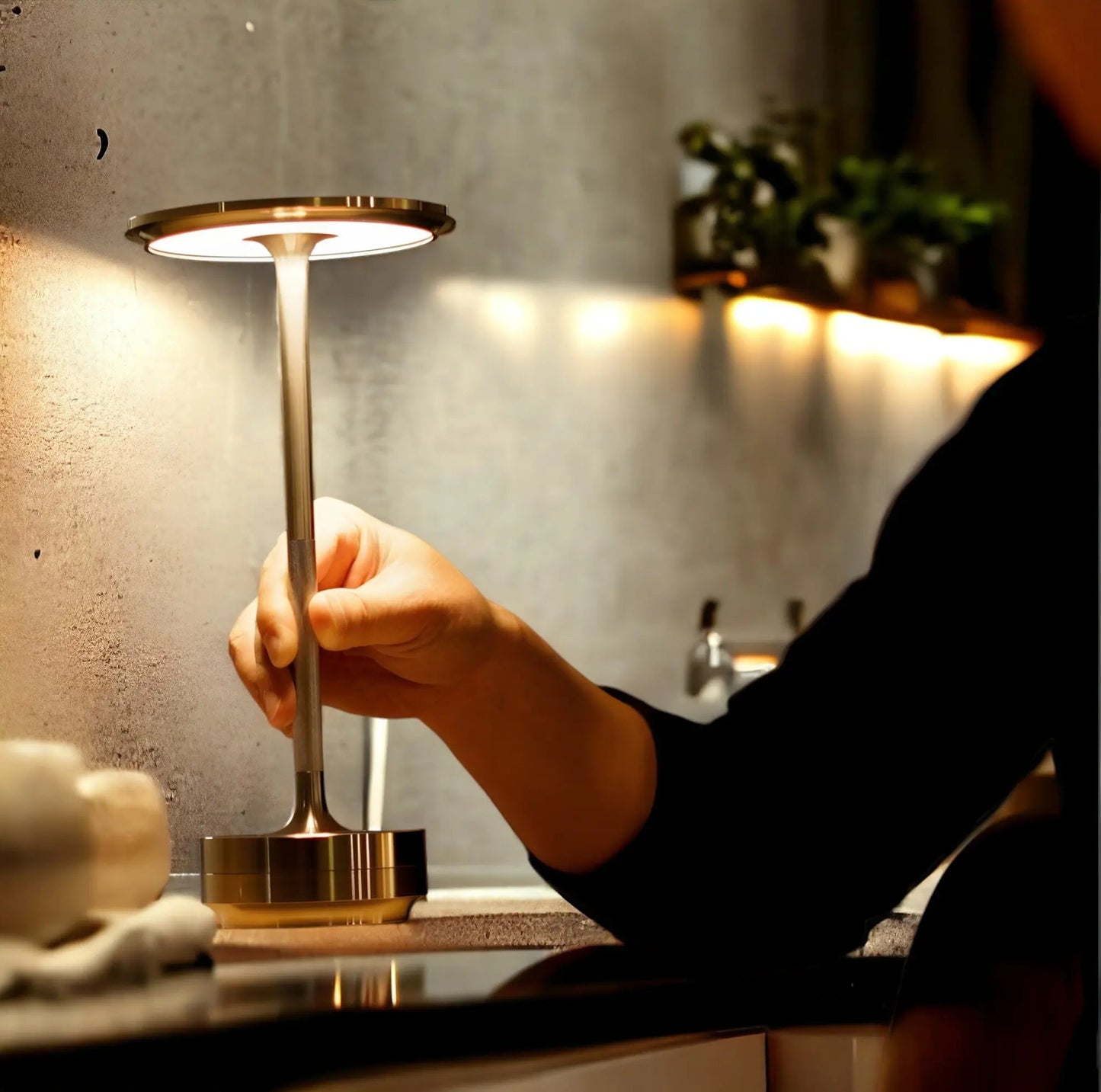 Wireless Touch Control Table Lamp with Changeable Colors