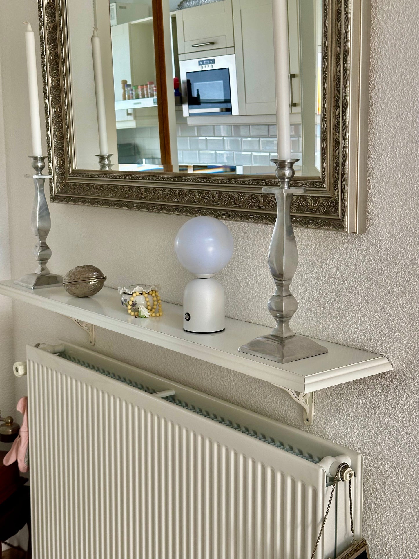 Calming LED Table Lamp - Elegant White Design