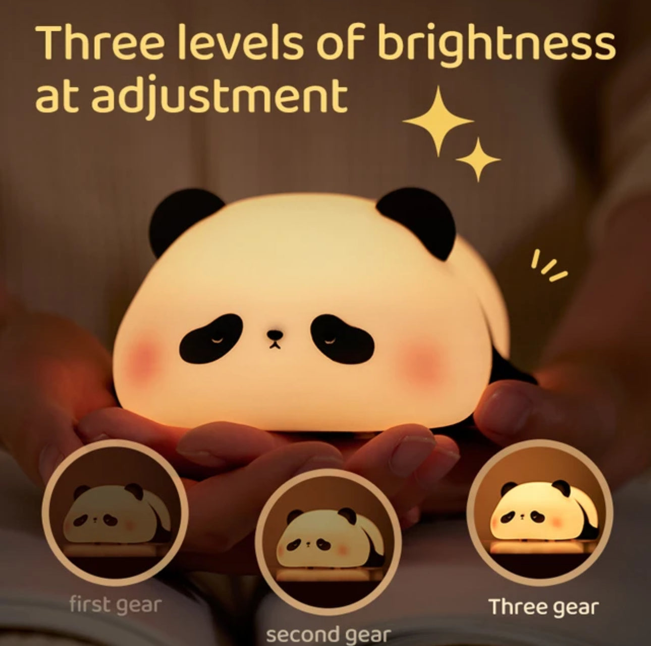 Colorful LED Panda Night Light for Kids