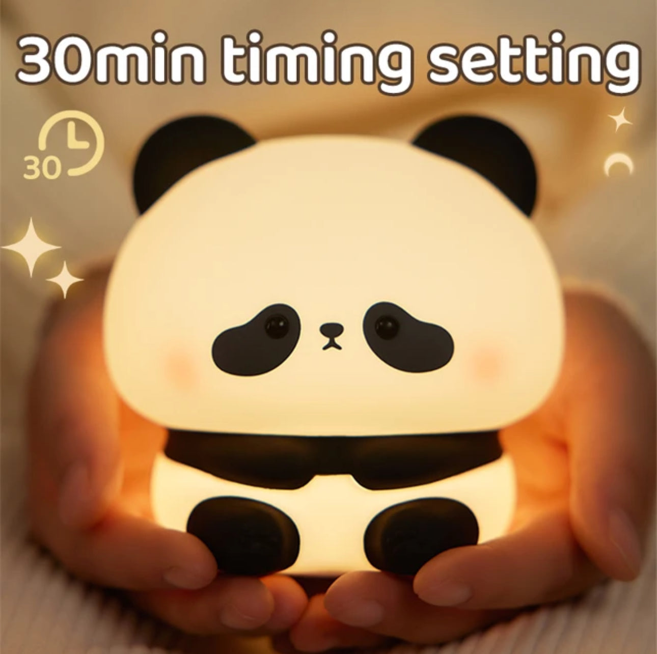 Colorful LED Panda Night Light for Kids