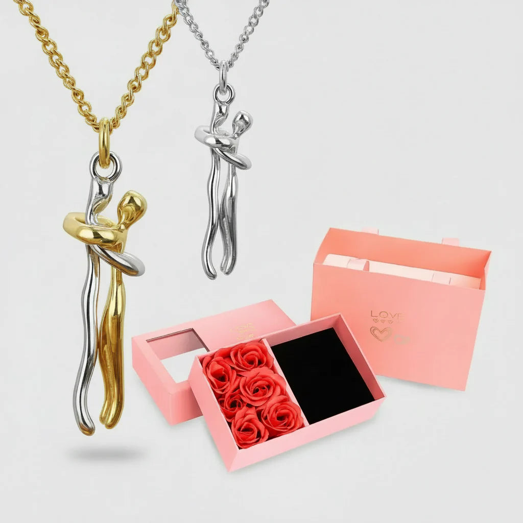 Inseparable Adjustable Necklace in Stainless Steel with Gold and Silver Plating