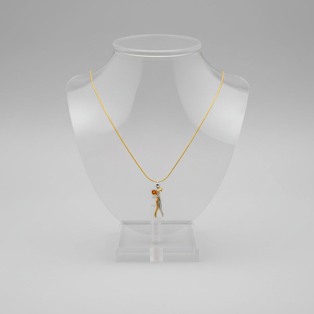 Inseparable Adjustable Necklace in Stainless Steel with Gold and Silver Plating