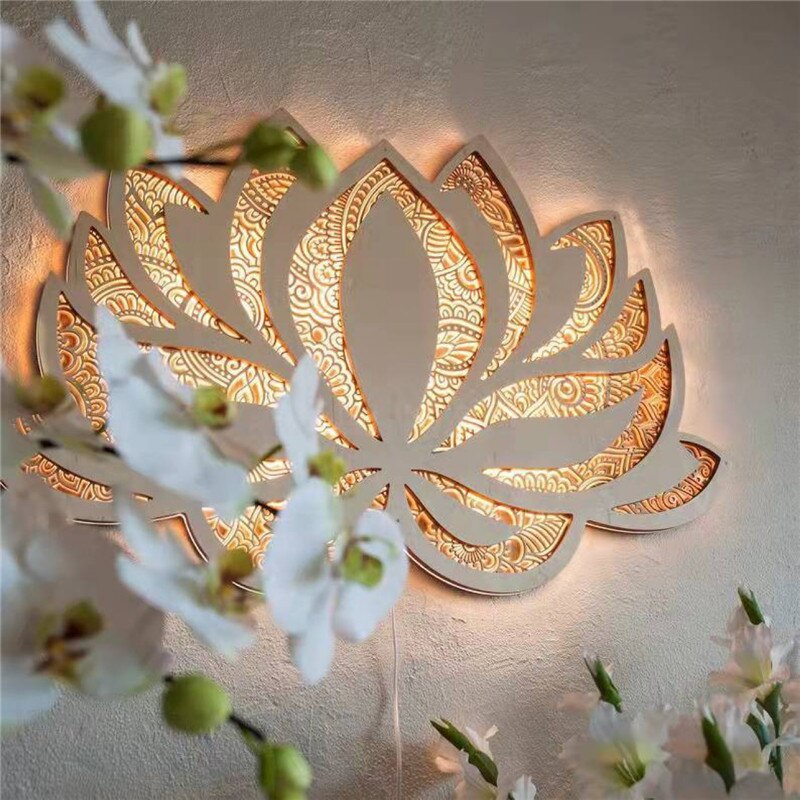Lotus Mandala LED Wall Lamp