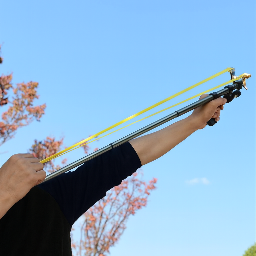 High Power Telescopic Slingshot with Laser Sight