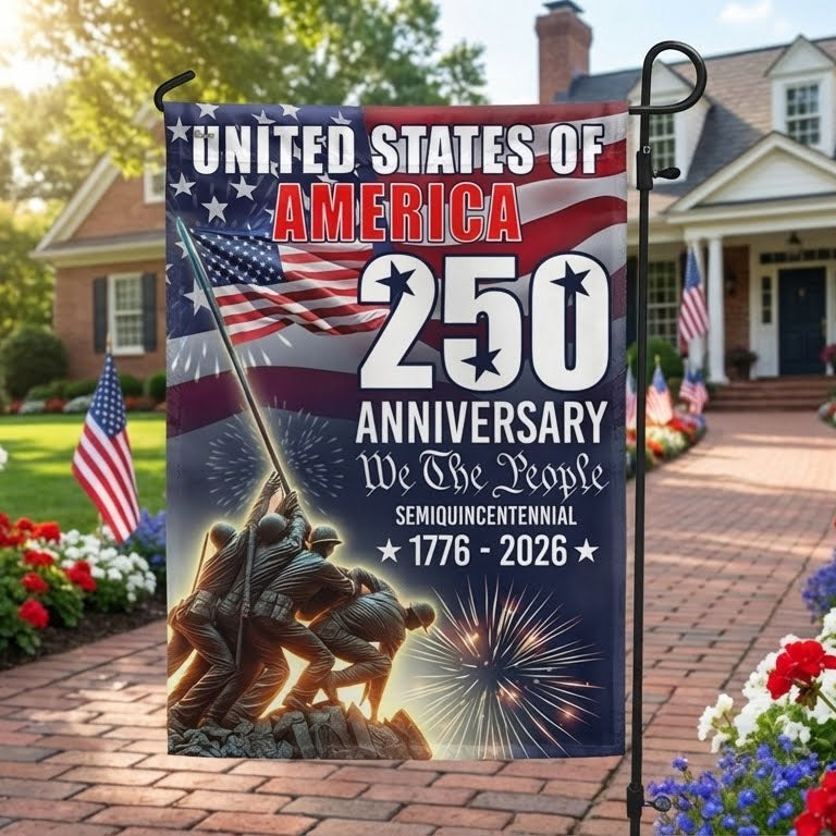 250 Years We the People Military Flag 1776-2026