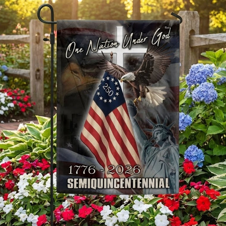 One Nation Under God Flag for Semiquincentennial Celebration