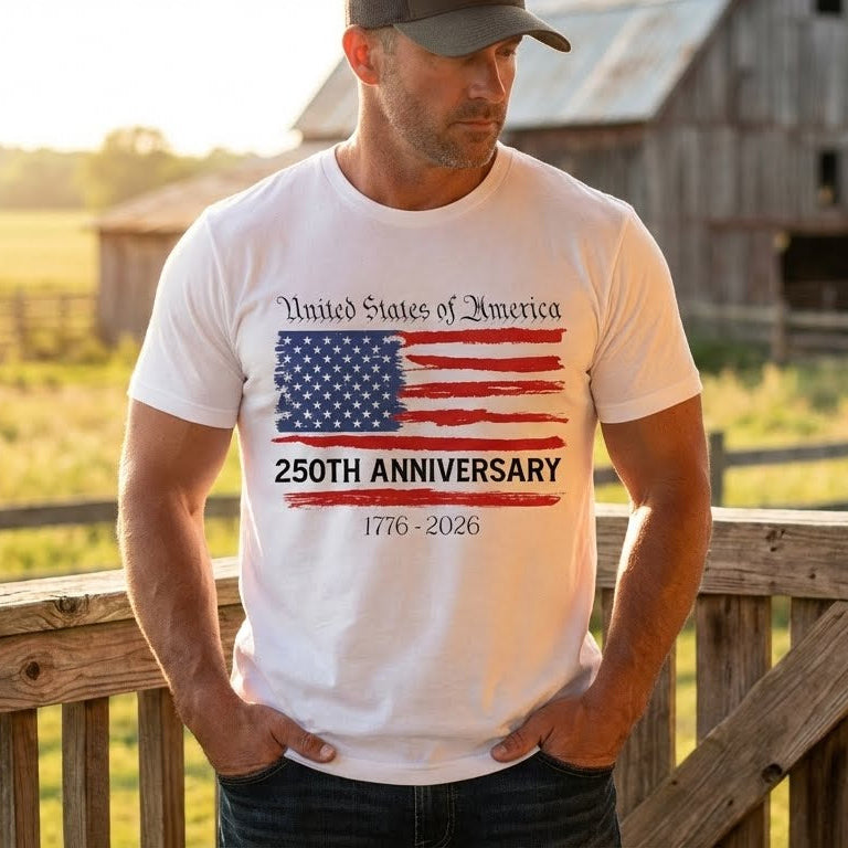 Patriotic Unisex T-Shirt for America's 250th Anniversary