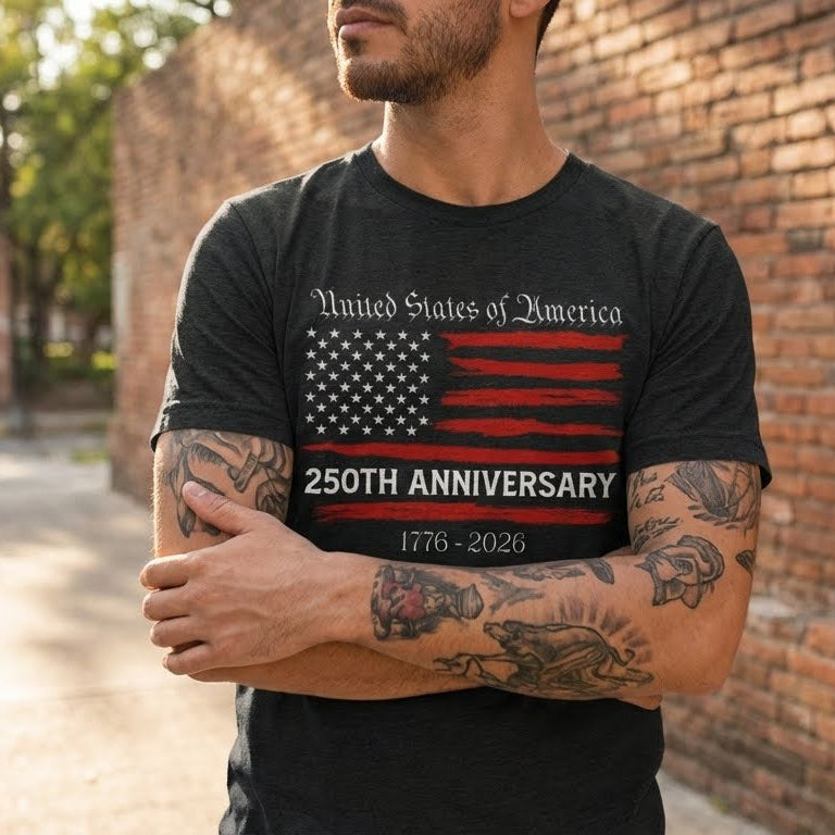 Patriotic Unisex T-Shirt for America's 250th Anniversary