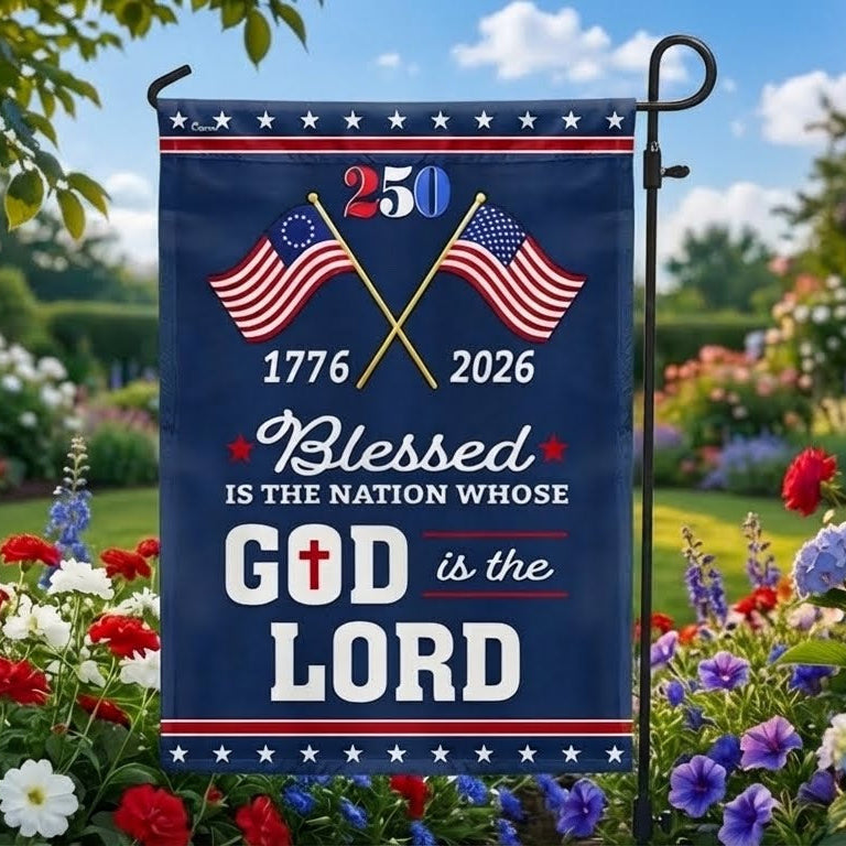 Patriotic 250th Anniversary American Flag - Double-Sided Canvas
