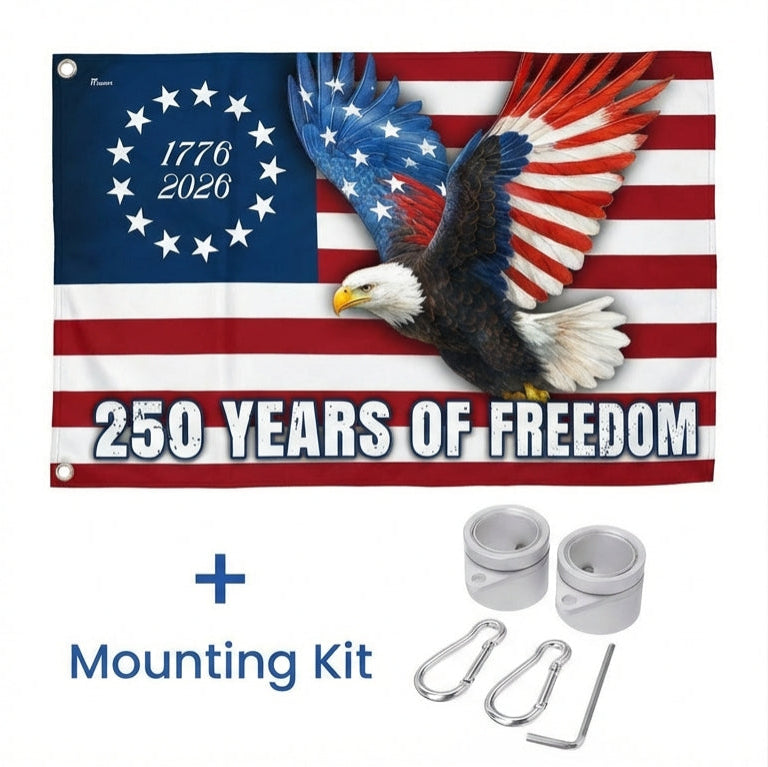 Betsy Ross 250th Anniversary Eagle Grommet Flag