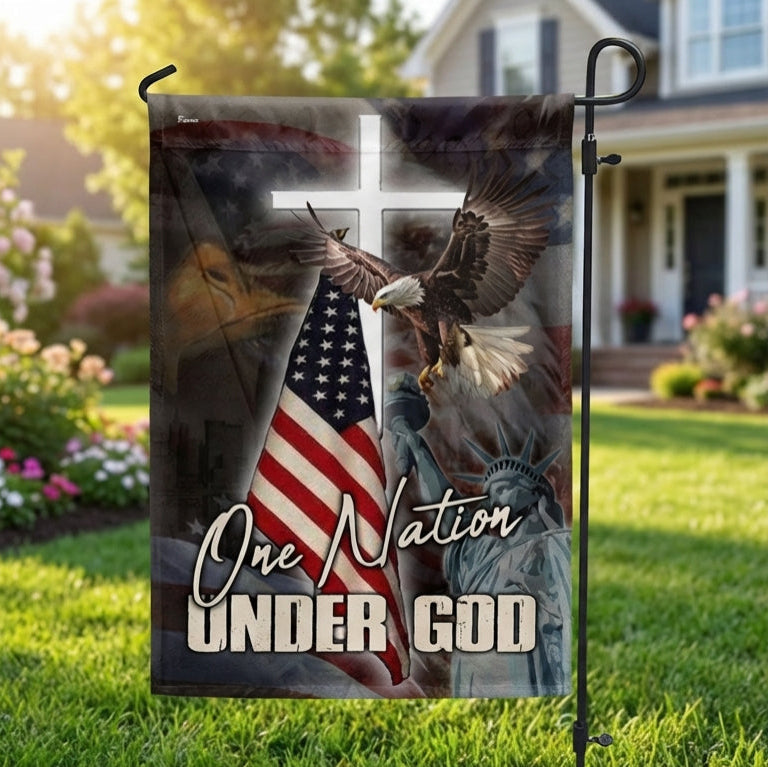 Double-Sided Printed American Flag - Custom Canvas Home Decor