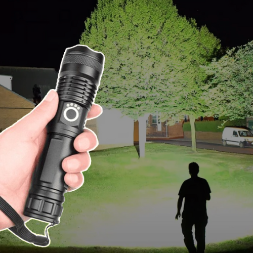 90000 Lumens Rechargeable XHP50.2 LED Flashlight
