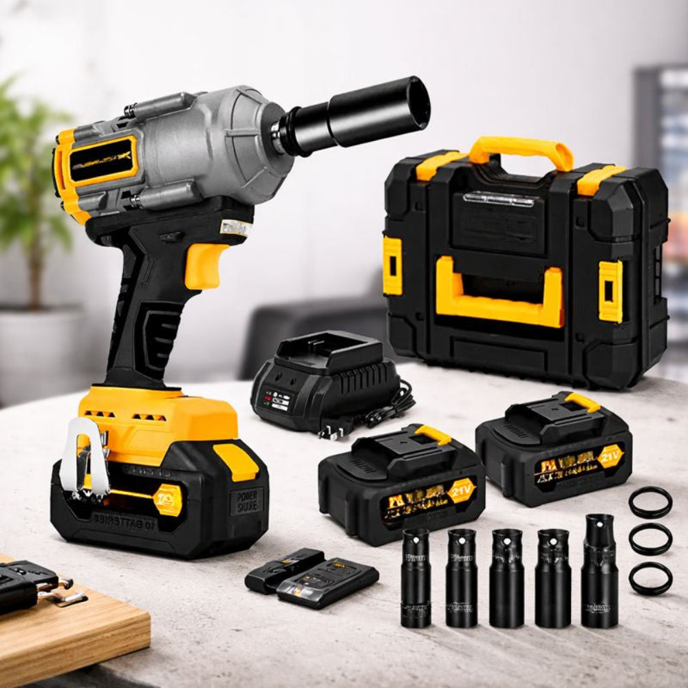 Cordless High Torque Brushless Impact Wrench with LED Light