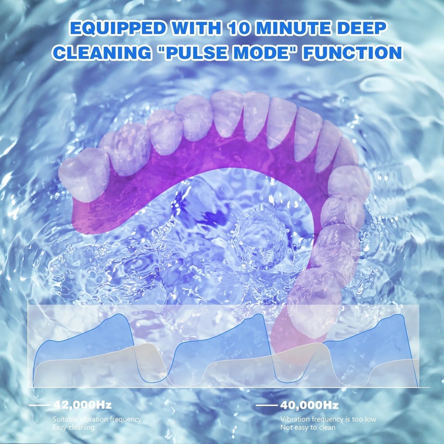 Ultrasonic Tooth Cleaner with UV-C Sterilization