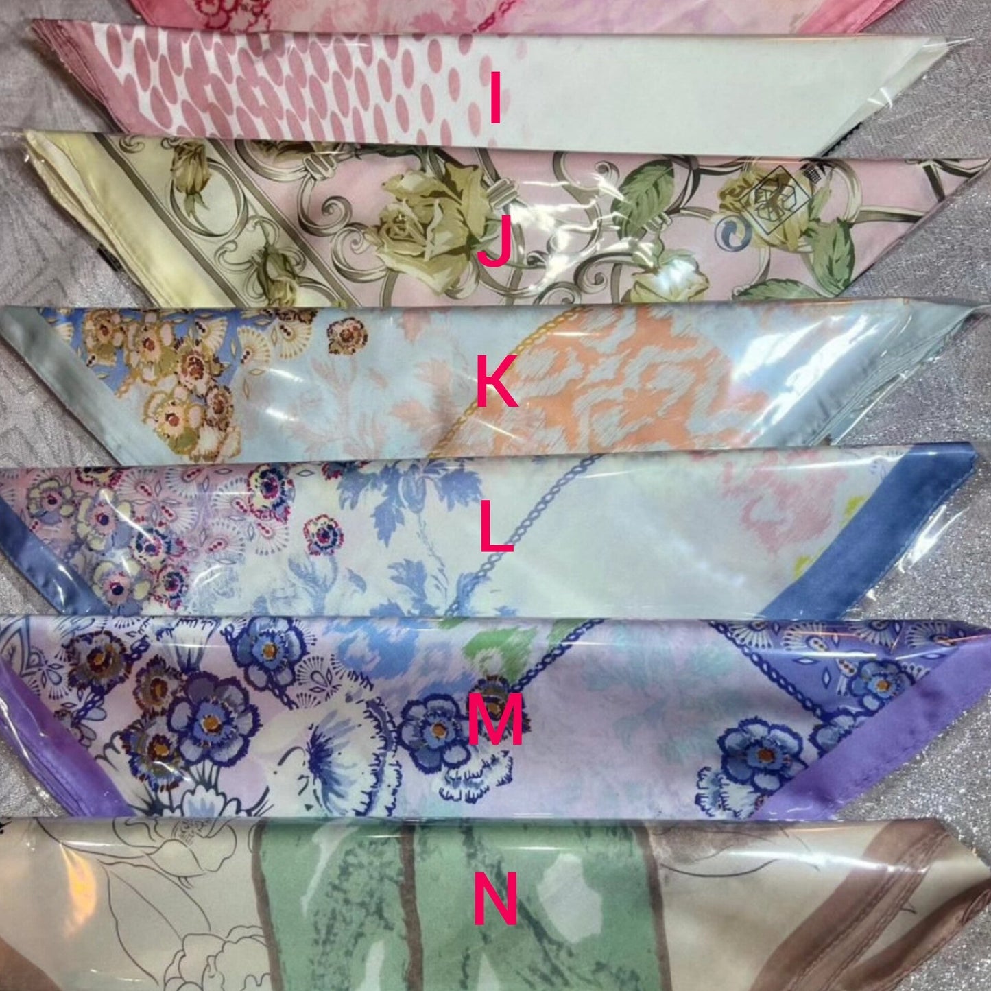 Women's Silk Satin Square Scarf 70x70cm
