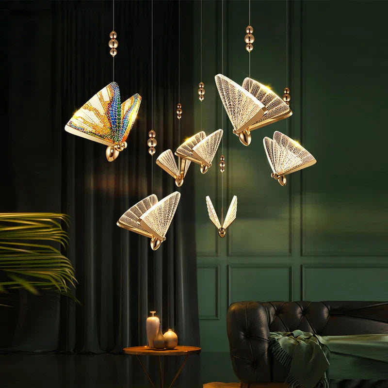 Butterfly Pendant Light - Elegant Metal Design