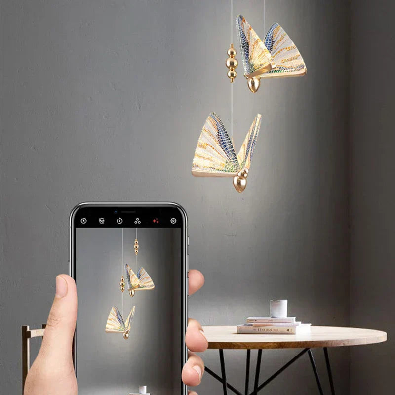 Butterfly Pendant Light - Elegant Metal Design