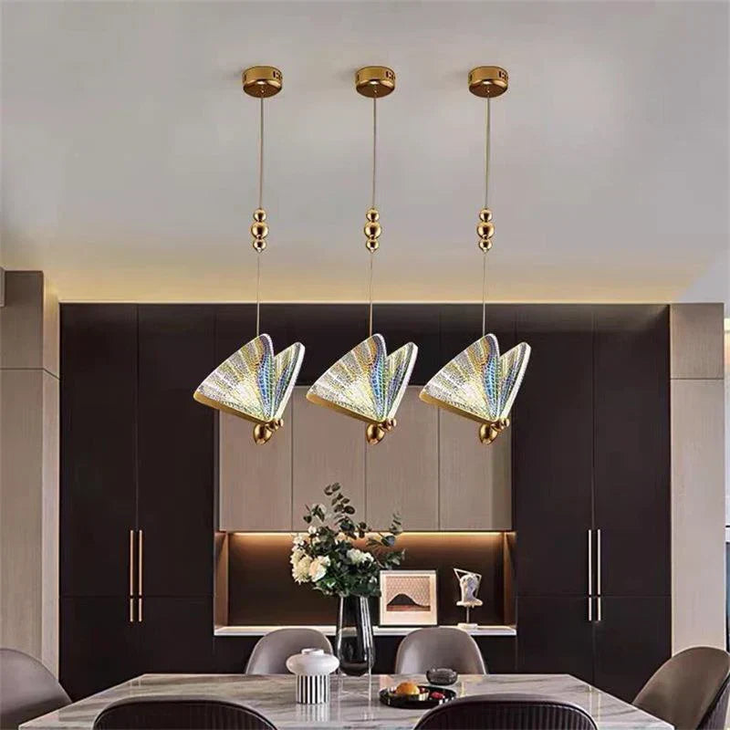 Butterfly Pendant Light - Elegant Metal Design