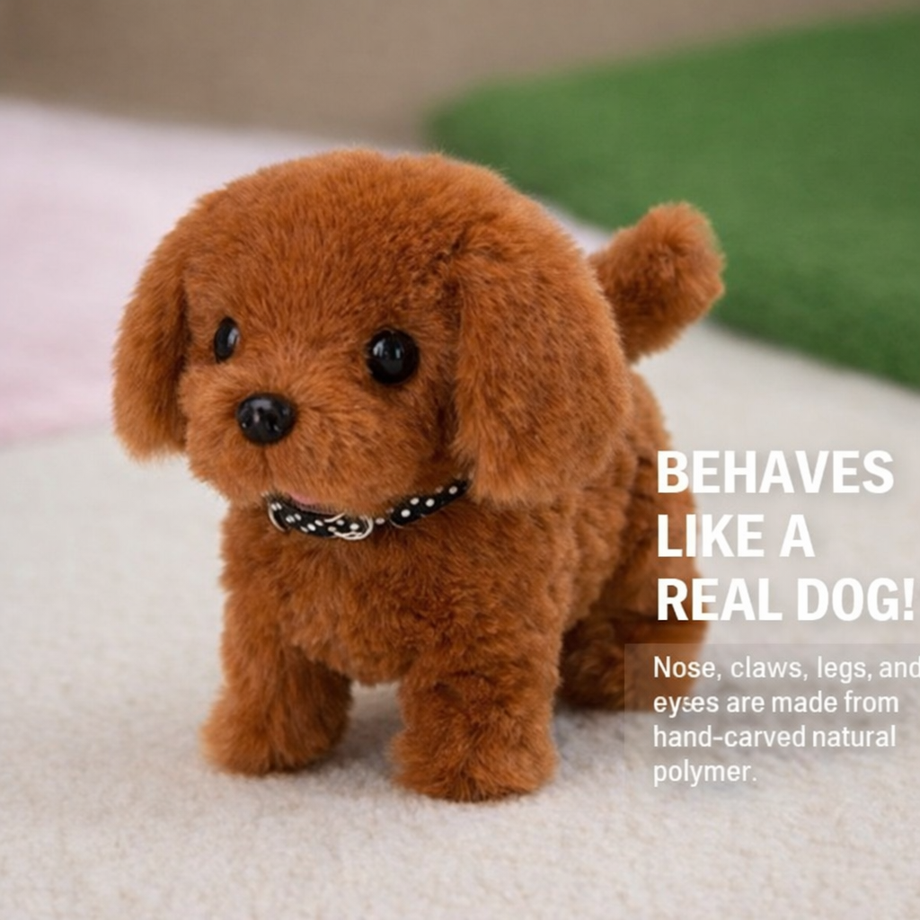 Interactive Robot Puppy Toy with Walking, Barking, and Tail Wagging
