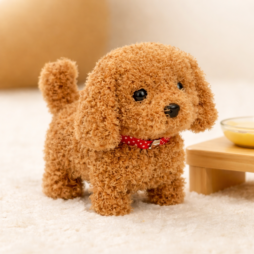Interactive Robot Puppy Toy with Walking, Barking, and Tail Wagging