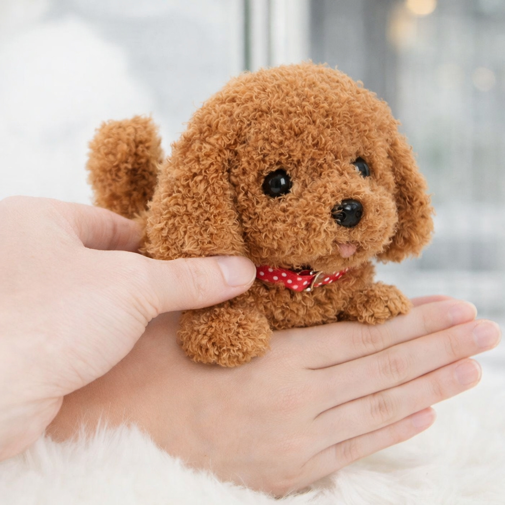 Interactive Robot Puppy Toy with Walking, Barking, and Tail Wagging