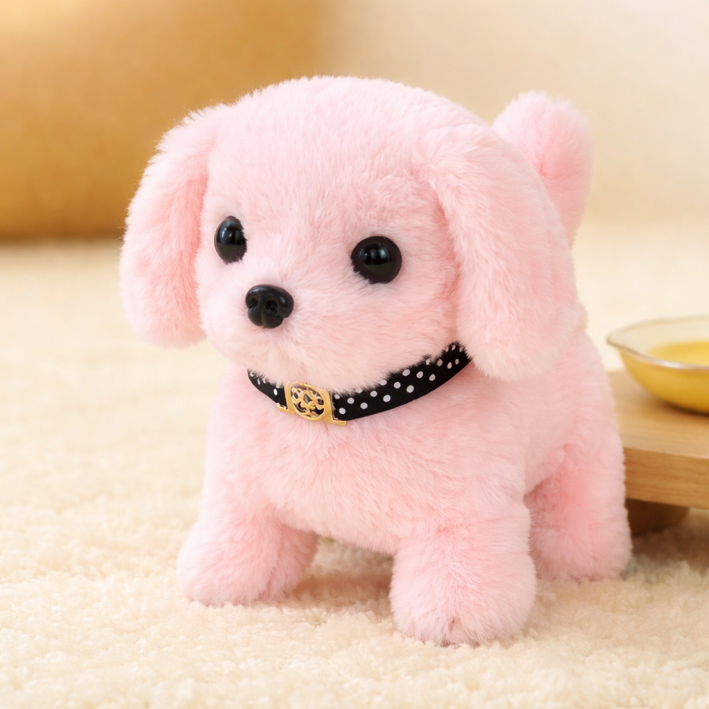 Interactive Robot Puppy Toy with Walking, Barking, and Tail Wagging
