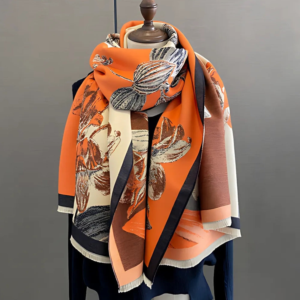 Floral Woven Soft Scarf for Women