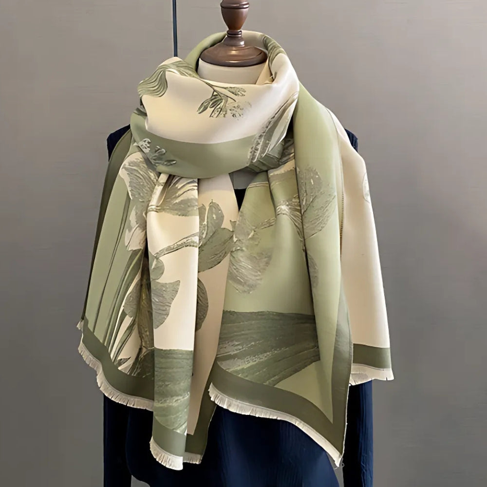 Floral Woven Soft Scarf for Women