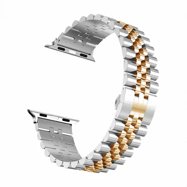 Stainless Steel Apple Watch Bracelet - Adjustable, Elegant Design