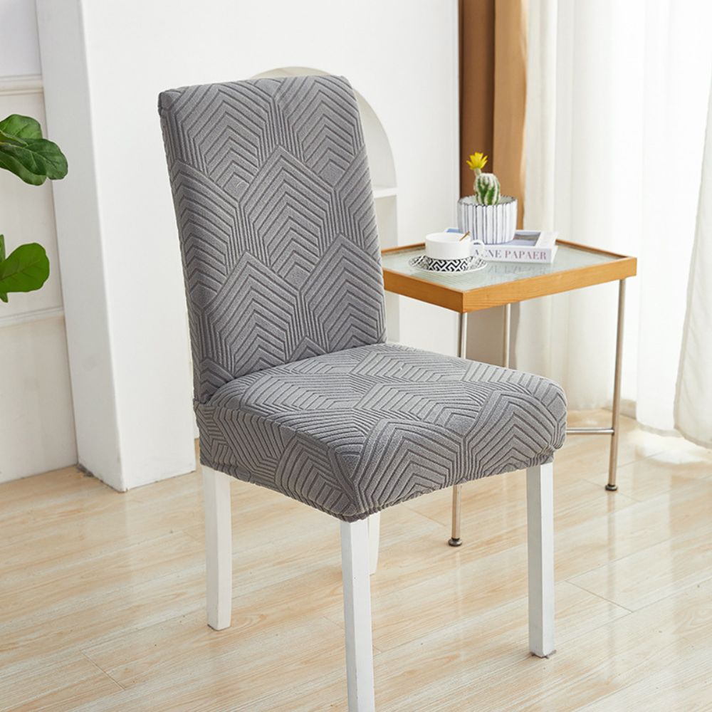 Elastic Jacquard Dining Chair Cover for Stain Protection