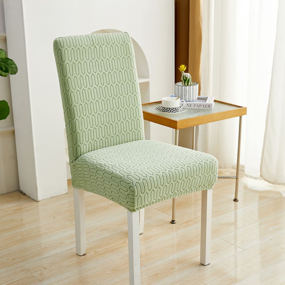 Elastic Jacquard Dining Chair Cover for Stain Protection